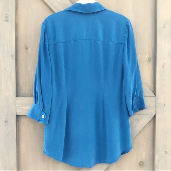 Soft Surroundings 100% Silk Button Front T… - Picture 7 of 7